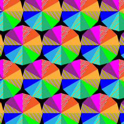 geometric circle color patterns texture design vector image