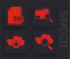 Set search cloud computing txt file document vector