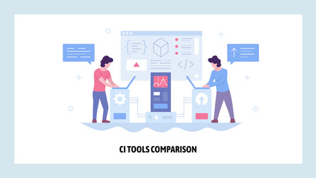 web site design template continuous vector image