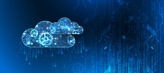 cloud computing conceptabstract connection vector image