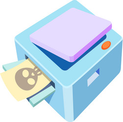 Icon copy machine vector