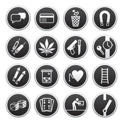 Prohibited Signs Collection Vector Image