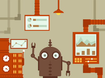 Web Statistics & Data Analysis vector image