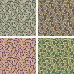 camouflage pattern design with different color vector