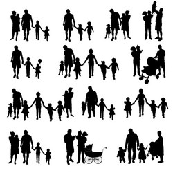 Family Silhouette Collection vector