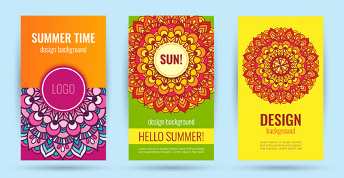 hello summer elegant poster time vector