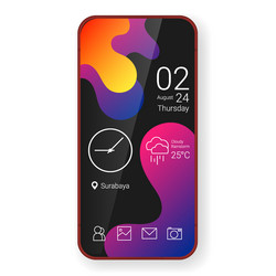 Home screen ui design custom modifications wave vector