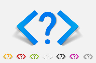 realistic design element coding vector image