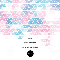 colored geometric background triangular abstract vector image