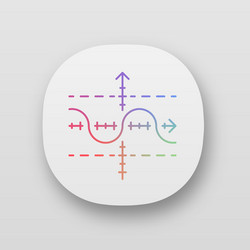 Function graph app icon duplicate vector