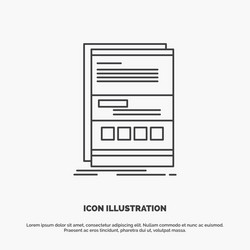 browser dynamic internet page responsive icon vector image