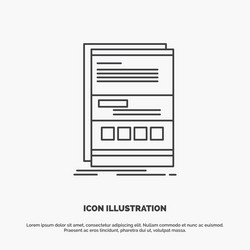 browser dynamic internet page responsive icon vector