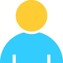 flat user icon member sign avatar button vector