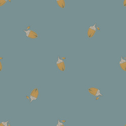 autumn minimalistic seamless pattern with little vector image