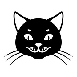 cat muzzle icon vector