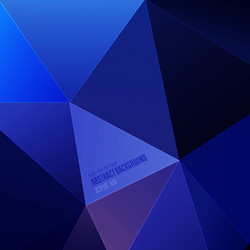 Dynamic Blue Triangular Background vector image