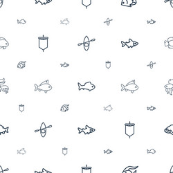 river icons pattern seamless white background vector