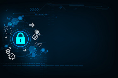 secure digital security system vector image