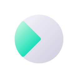 segment chart pixel perfect flat gradient vector image