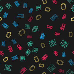 set line create account screen mystery or random vector image
