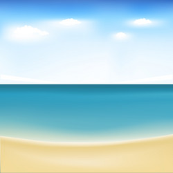 Ocean sand beach Royalty Free Vector Image - VectorStock