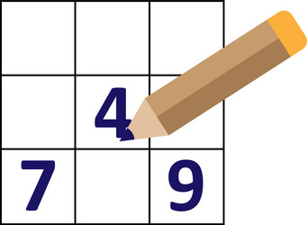 symmetrical sudoku icon vector image