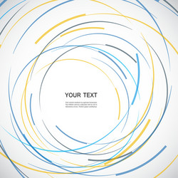 abstract color line and circle background vector image