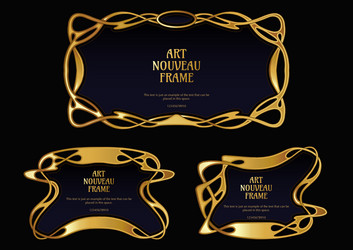 Label decorative frame border element vector