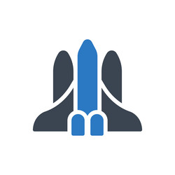 Space shuttle icon Royalty Free Vector Image - VectorStock
