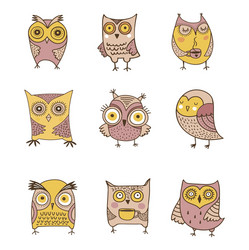 Cute hand drawn owl with quote its good Royalty Free Vector