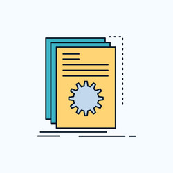 app build developer program script flat icon vector image