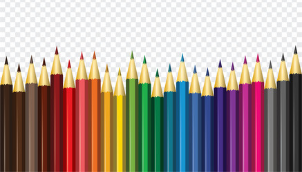 Set of colored pencils Royalty Free Vector Image