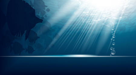 digital abstract empty blue background vector image