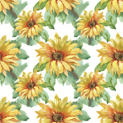 beautiful watercolor summer garden blooming Vector Image