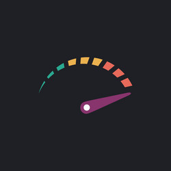 indicator computer symbol vector image