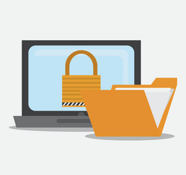 security data and cyber system design vector image