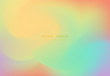 abstract colorful gradient design template vector image