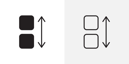 apps sort icons pack for and ui ux desigs vector image