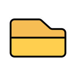 folder icon or data organization vector image