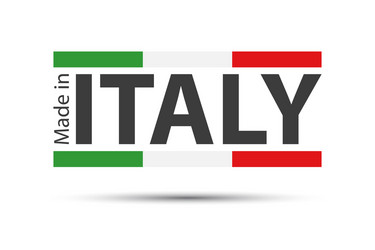 made in italy colored italian symbol vector