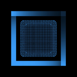 mesh polygonal background scope of lines and dots vector image