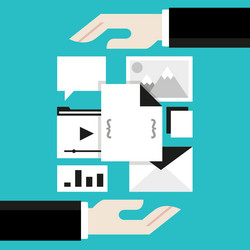 Content Management System (CMS) Concepts vector image