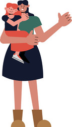 Mothers with daughter Royalty Free Vector Image