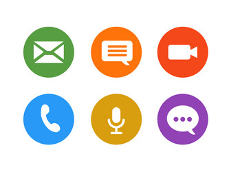 Set of icons for the application and web vector