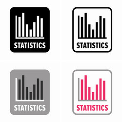 Statistic graphics business line chart bar vector