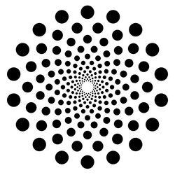 dotted circular shape element abstract motif vector image