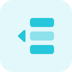 Move document-list object left direction margin vector