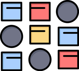 pattern system data science flat vector image