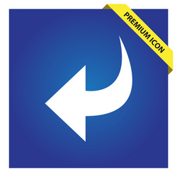 undo icon for web and mobile vector image