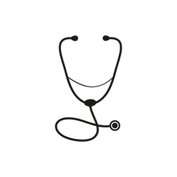medical stethoscope icon Vector Image